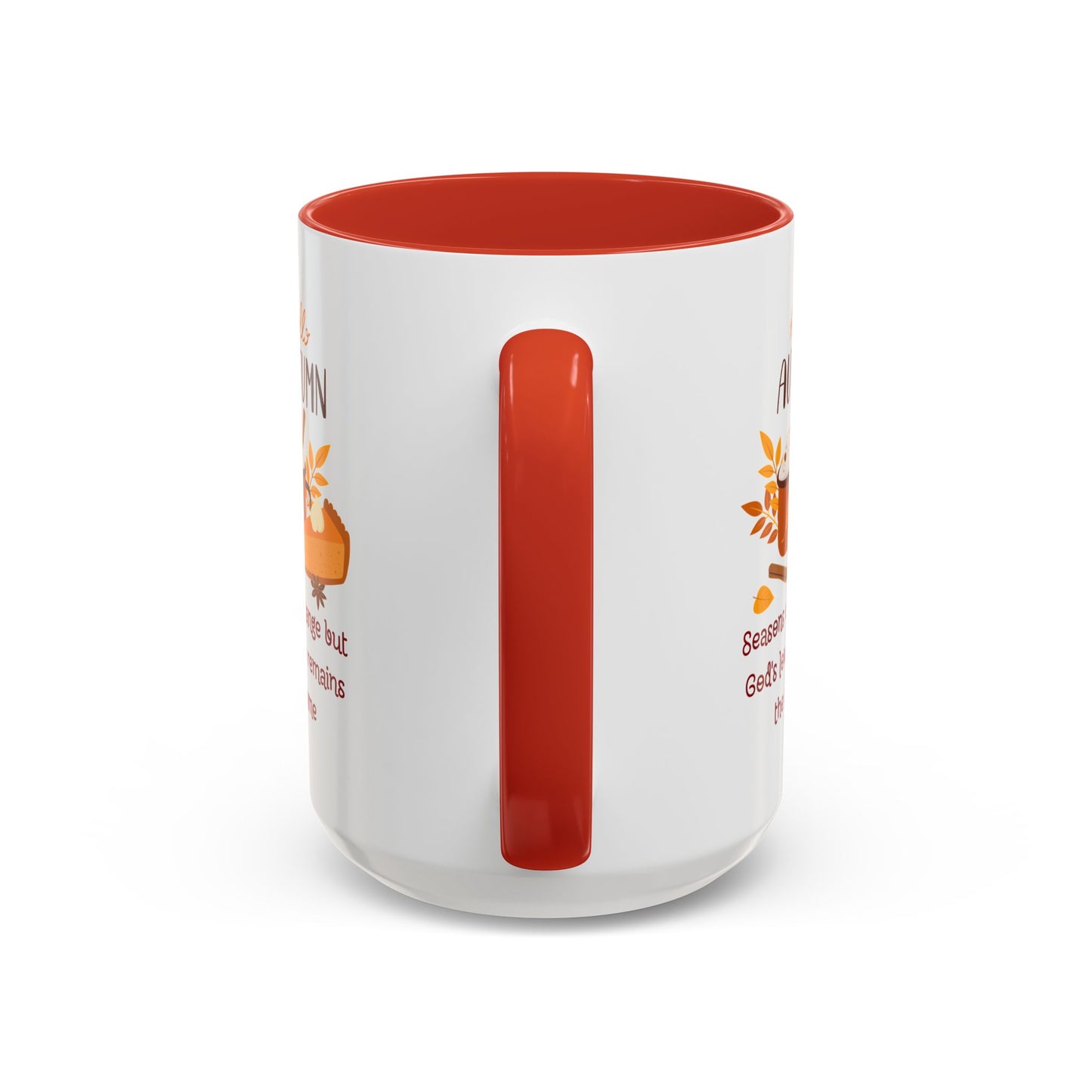 Autumn Accent Coffee Mug - Seasonal Warmth for Cozy Moments, Fall Decor, Gift for Friends, Coffee Lovers, Home and Kitchen
