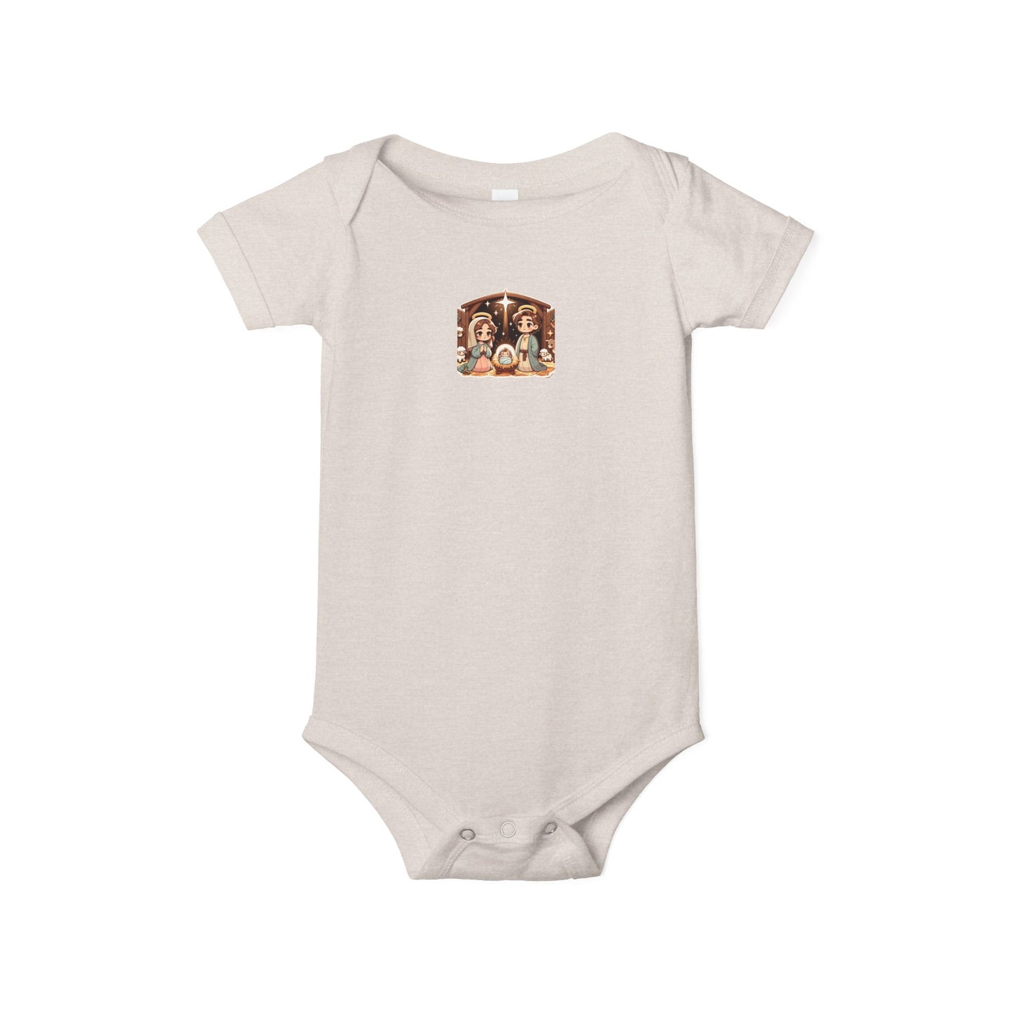 Infant Onesie with Nativity Scene – Baby Christmas Bodysuit