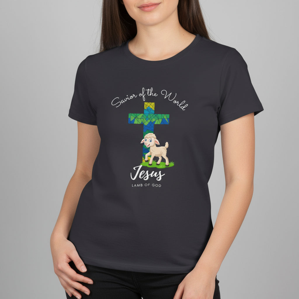 Jesus us the savior of the world t shirt Sleeve Tee