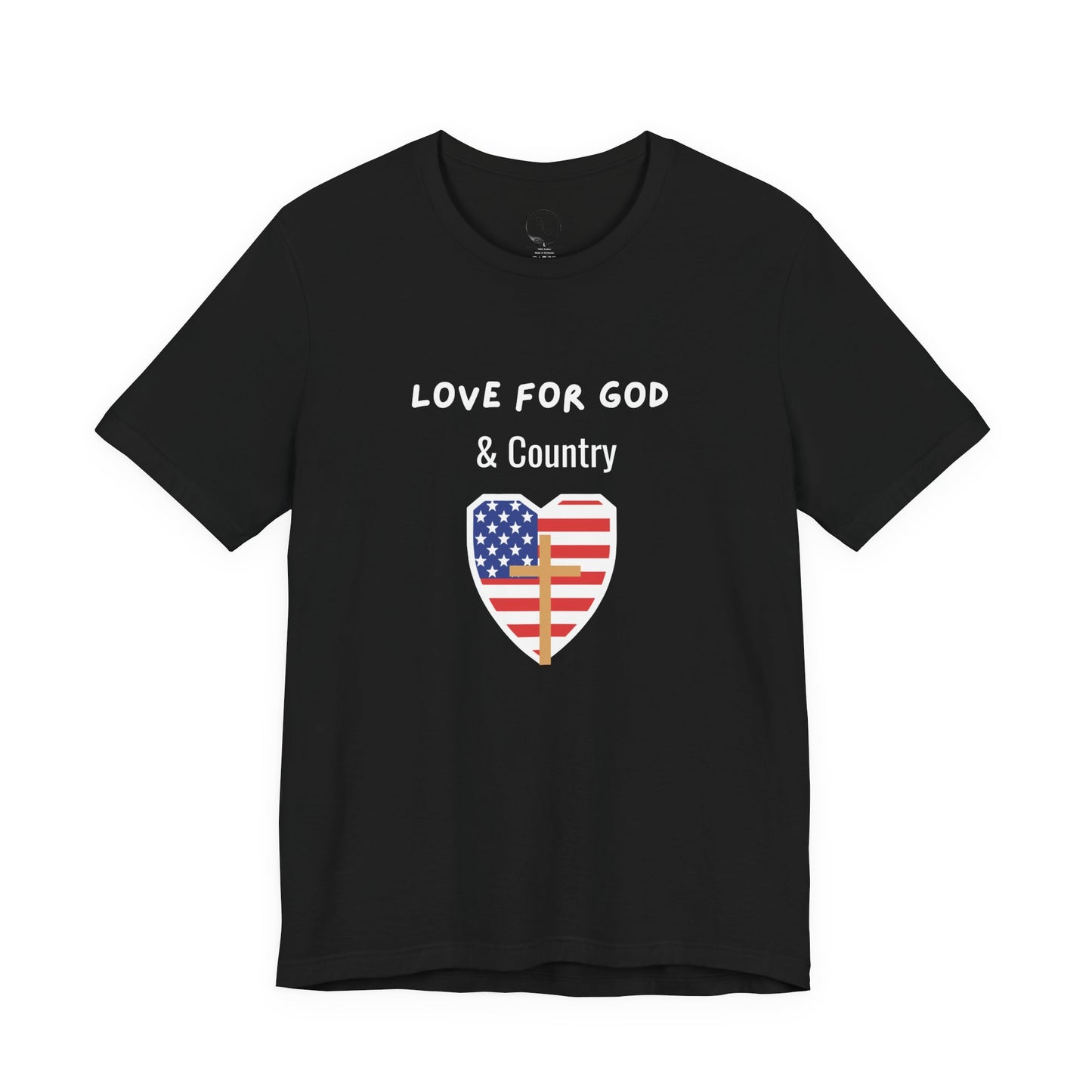 Love for God and Country - Jersey Short Sleeve Tee