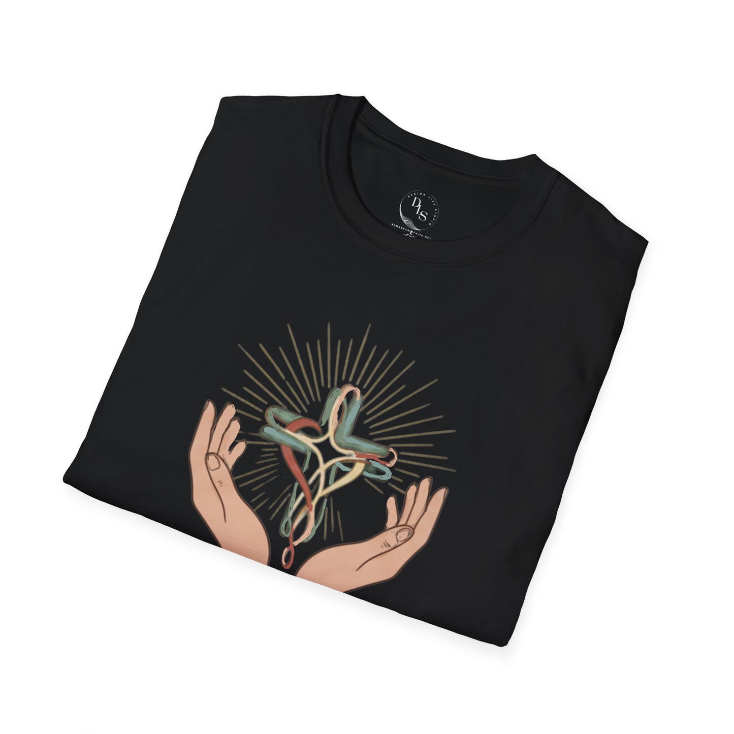 Healing Hands T-Shirt — “Healing hands, faithful heart” Christian Medical Gift