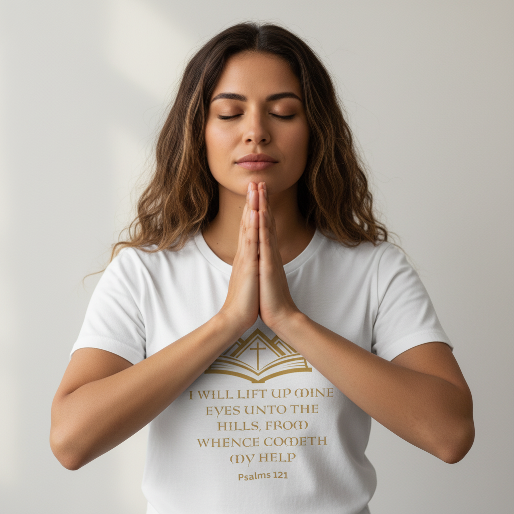 I lift my eyes up to the mountains - Tee