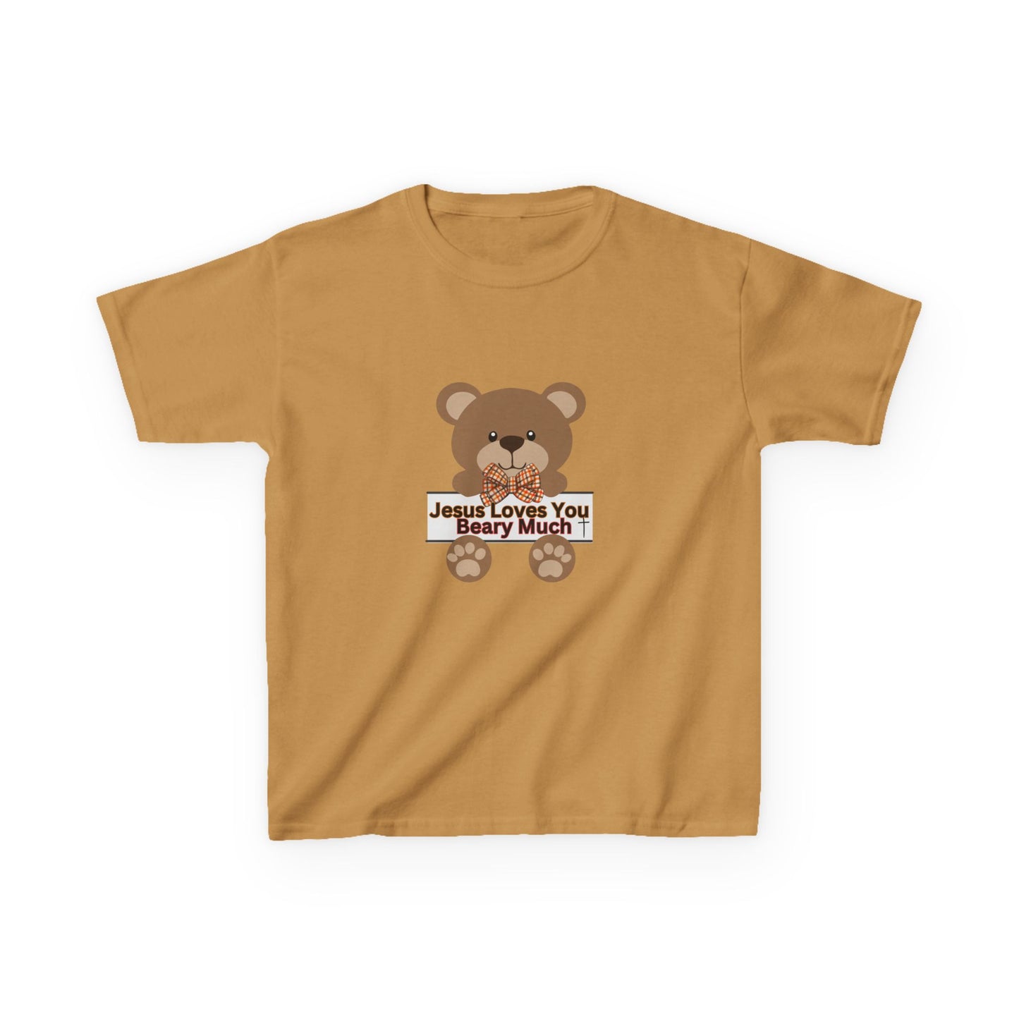 Jesus Loves Me Beary Much - Kids Heavy Cotton™ Tee