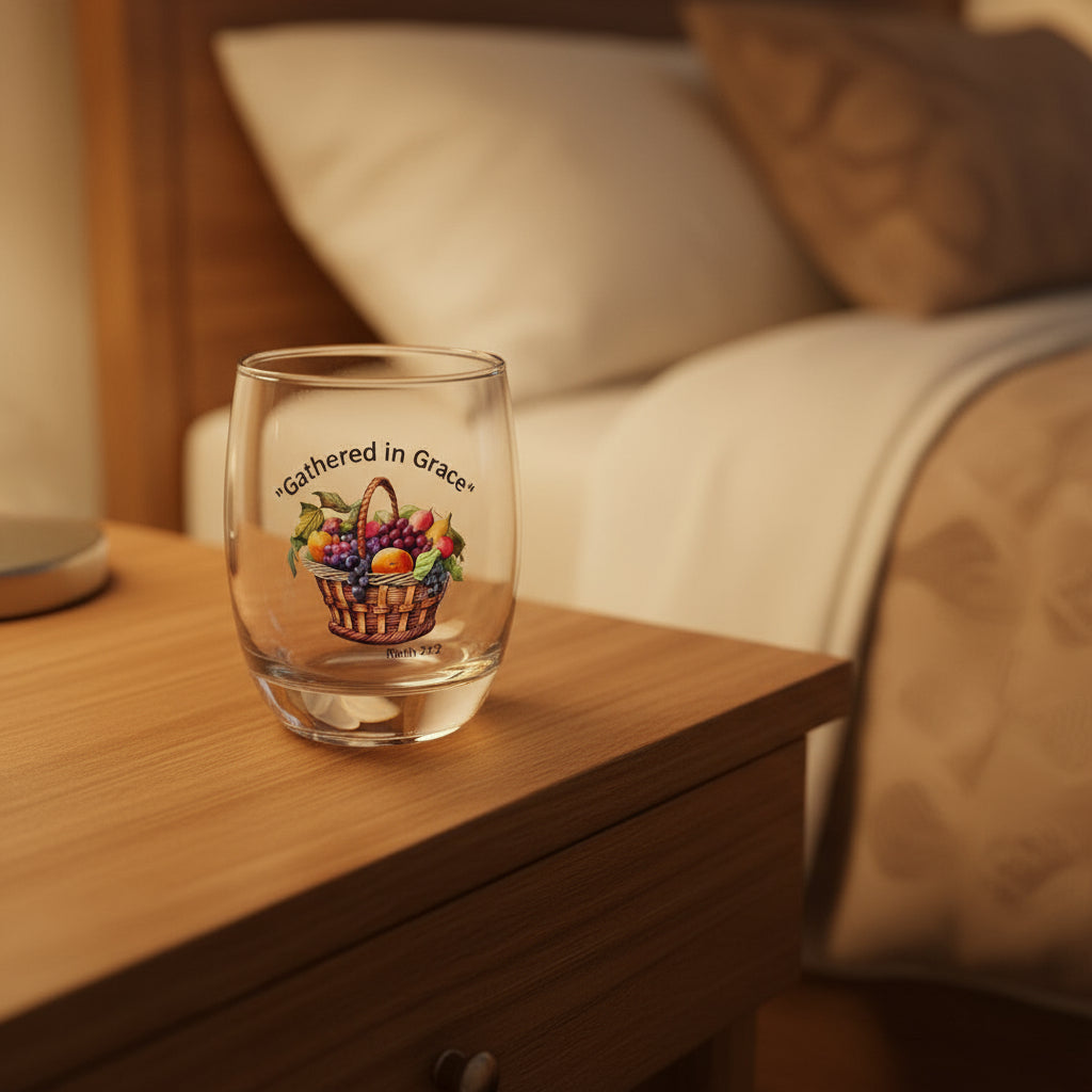 Whiskey Glass - Gathered in Grace Christian Glass for Thanksgiving
