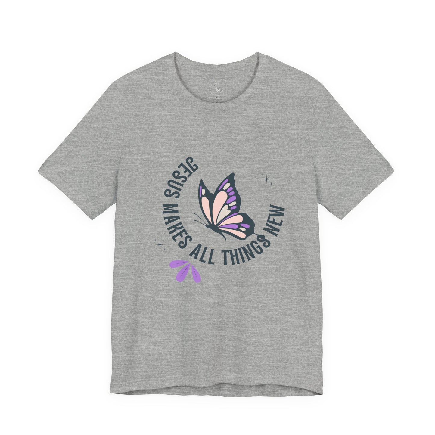 Butterfly Faith T-Shirt — "Jesus Makes All Things New" Christian Inspirational Tee