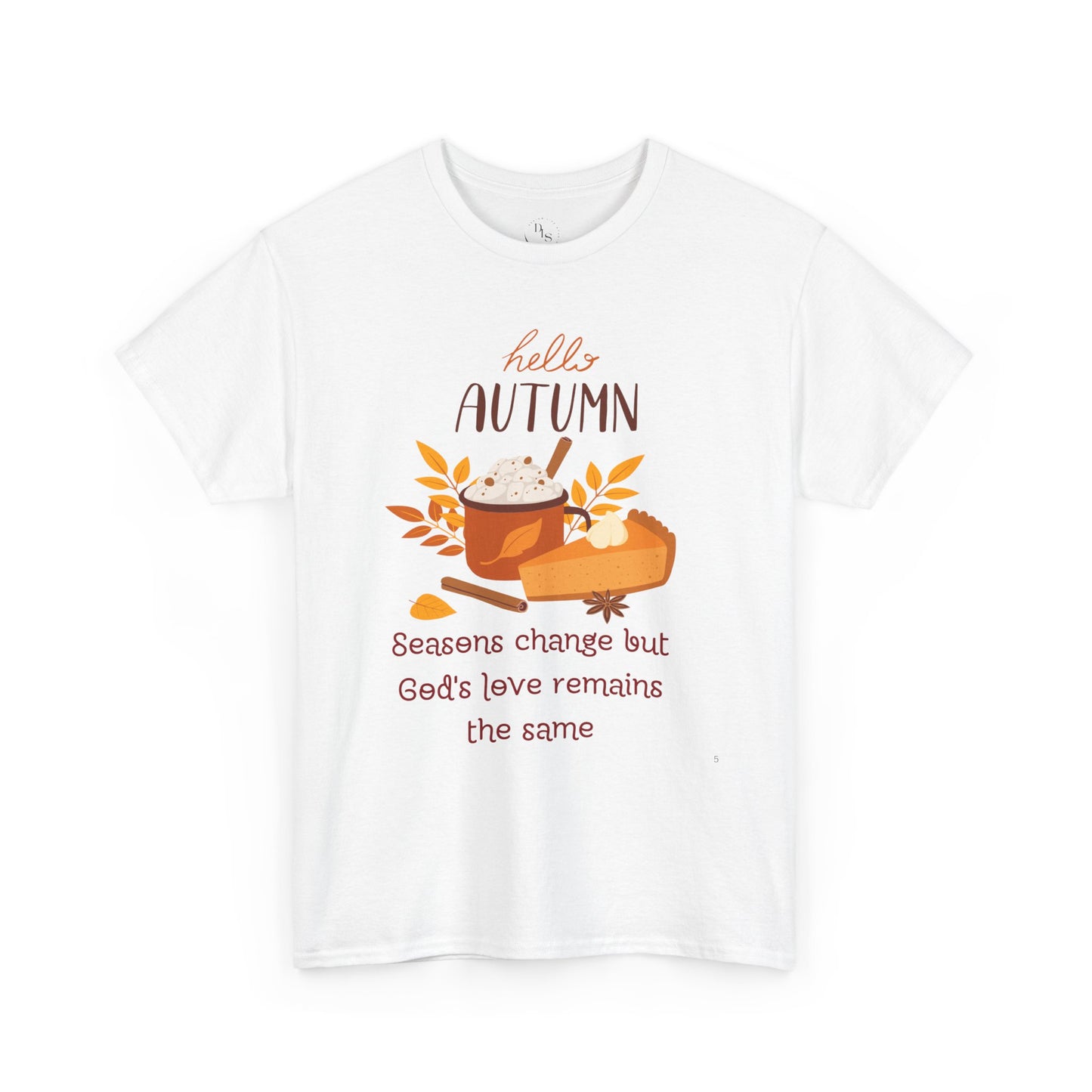 Hello Autumn Christian T-Shirt – God's Love Never Changes