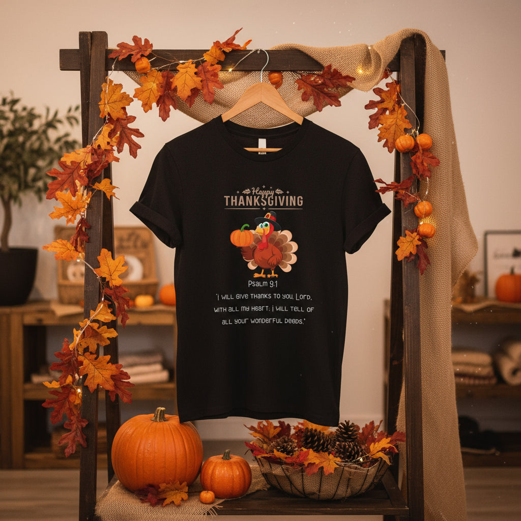 🦃 “Feathered in Faith” Turkey Tee