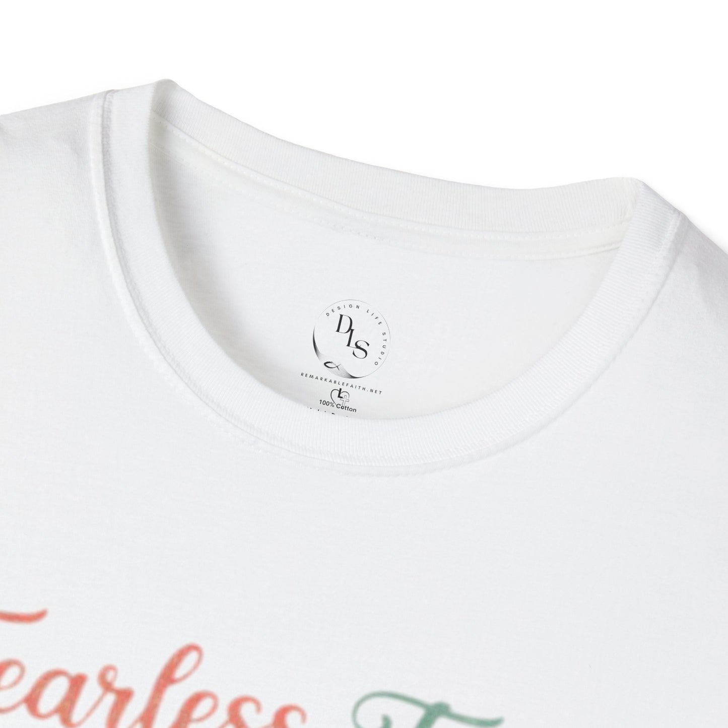 Fearless Faith Lion T-Shirt — Cute Floral Lion Christian Tee