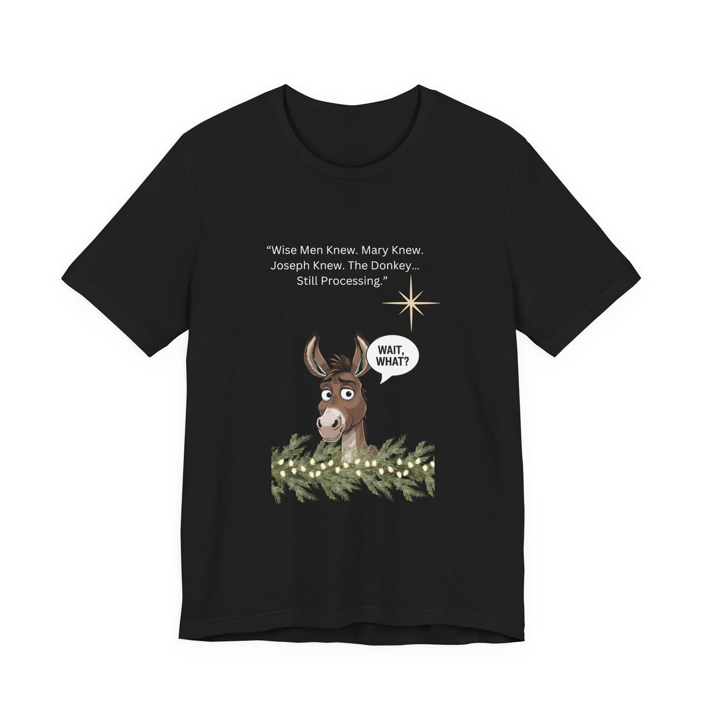 Festive Donkey Humor Tee - Unisex Jersey Short Sleeve Shirt