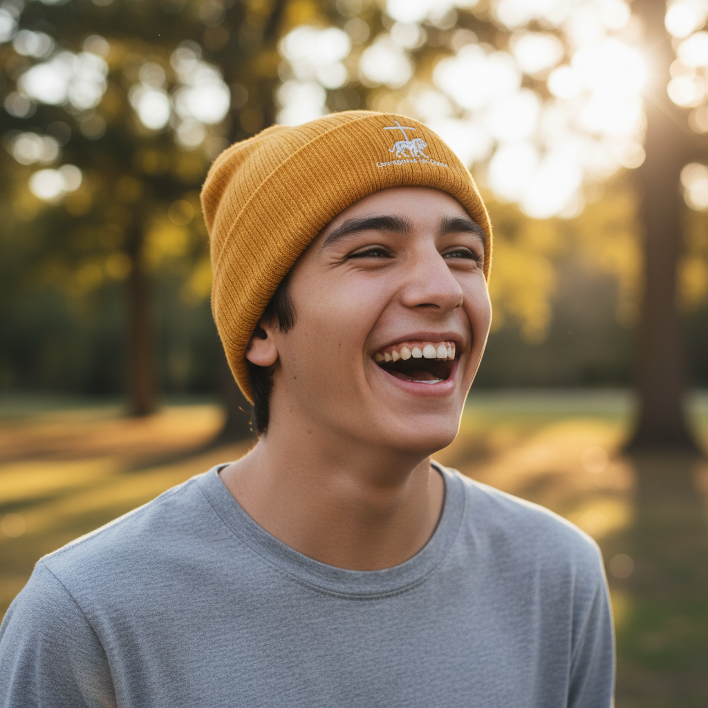 Cozy Embroidered Ribbed Knit Beanie, Warm Winter Hat, Casual Knit Cap, Perfect Gift for Him/Her, Fall Fashion Accessory