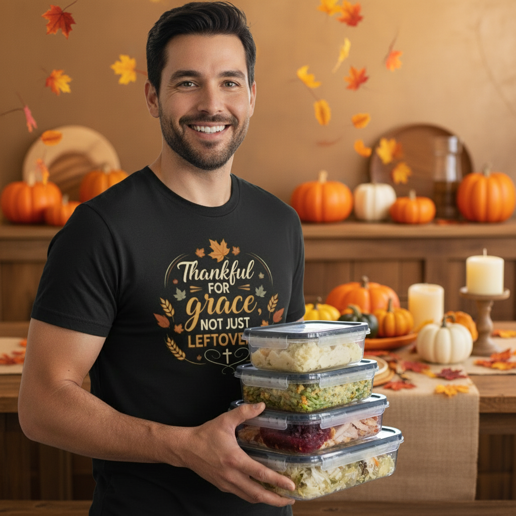 Thankful for Grace, Not Just Leftovers Tee