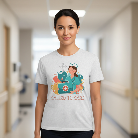 Called to Care Nurse Tee — Medical First Aid Graphic Shirt