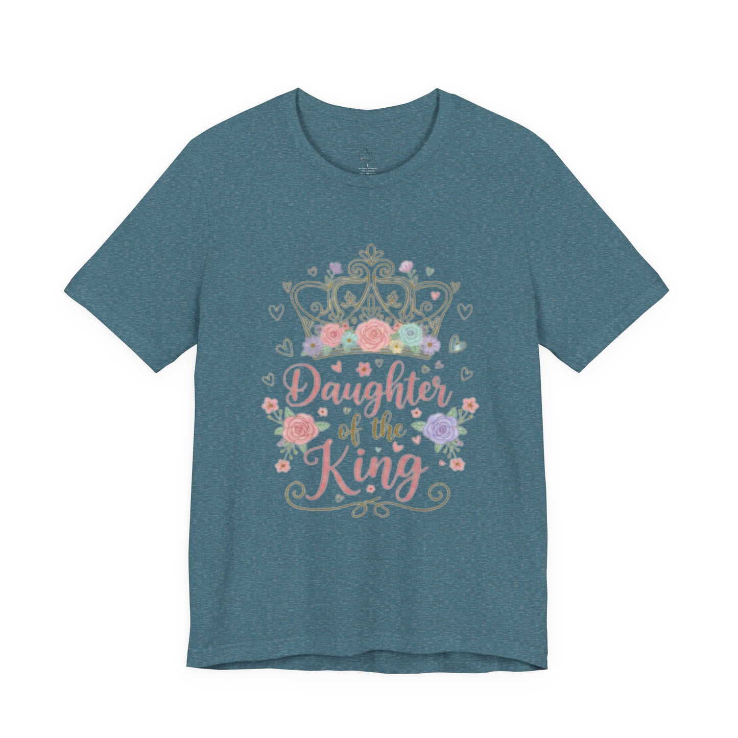 Daughter of the King Tee — Floral Crown Christian Faith T-Shirt
