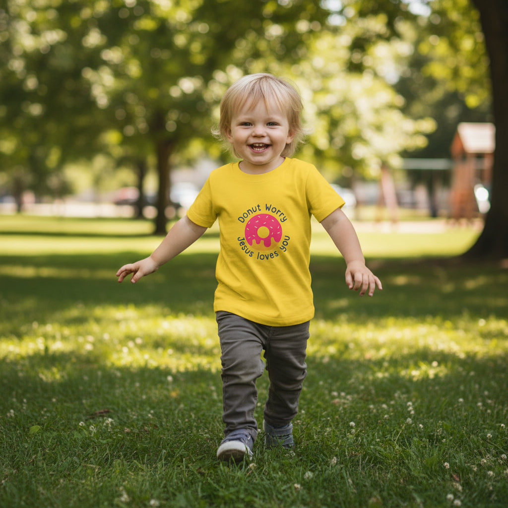 Donut Worry Jesus Loves You Toddler T shirt
