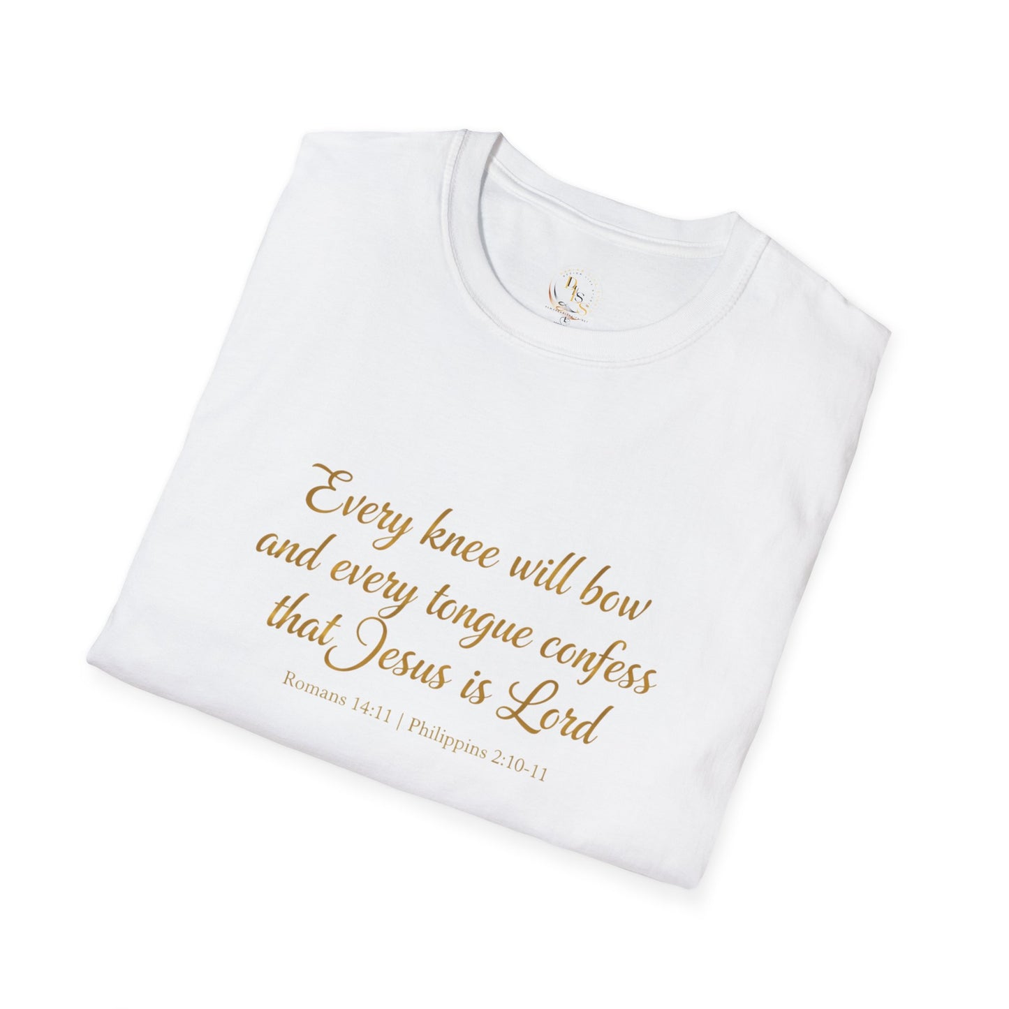 Every Knee Will Bow T-Shirt — Philippians 2:10 Christian Faith Tee