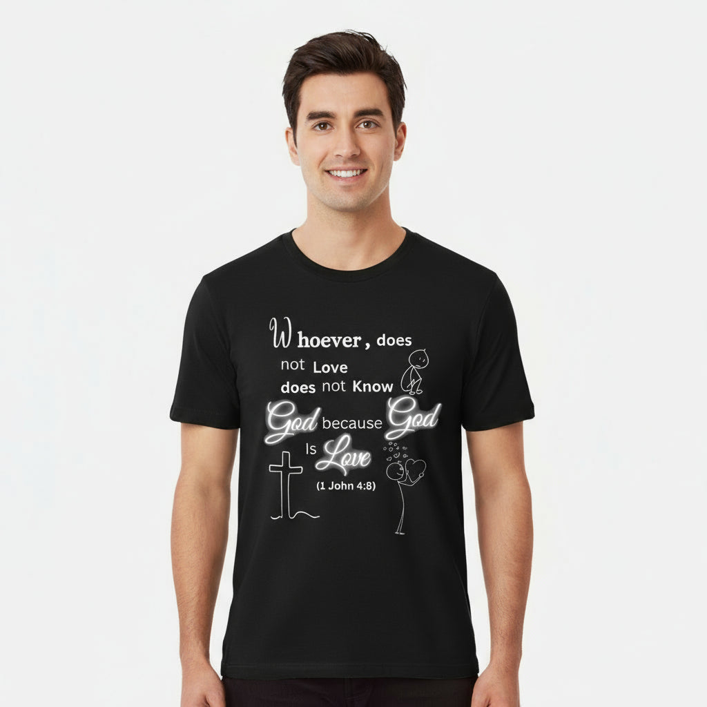 Whoever does not love does not know God because God is love. Sleeve Tee