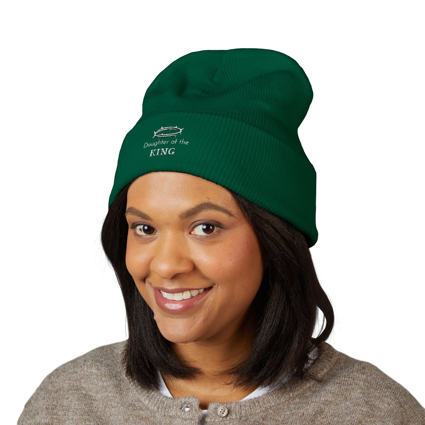 Embroidered Classic Cuffed Beanie for Cozy Style