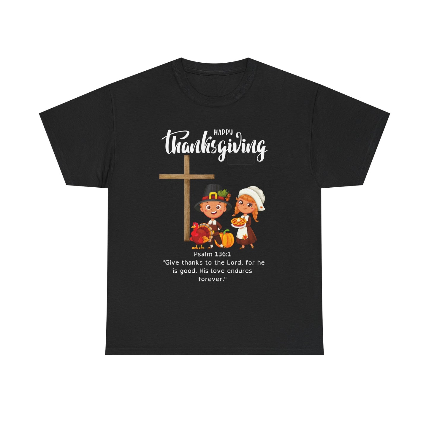 🦃 “Happy Thanksgiving” Pilgrim Praise Tee