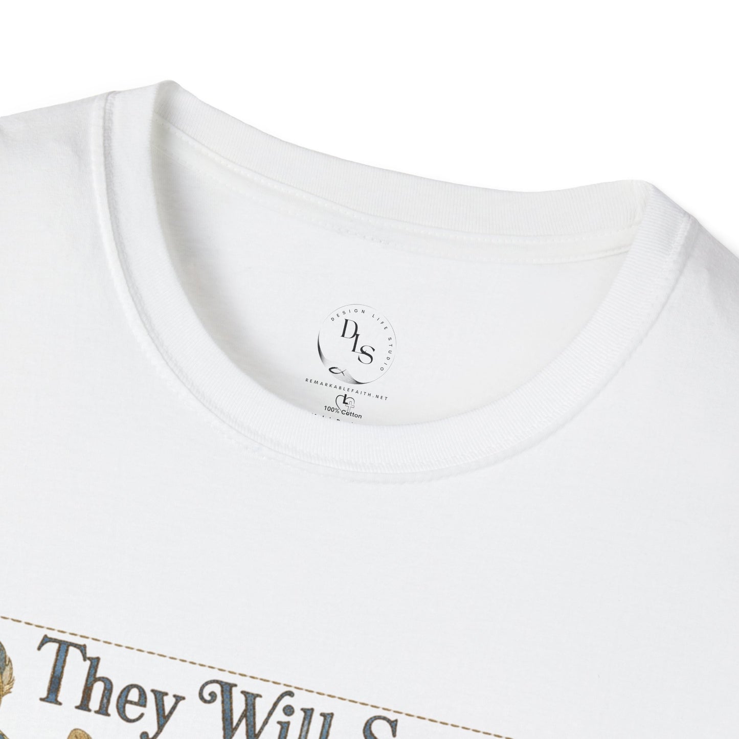 Eagles Wings T-Shirt — "They Will Soar on Wings Like Eagles" Isaiah 40:31 Christian Tee