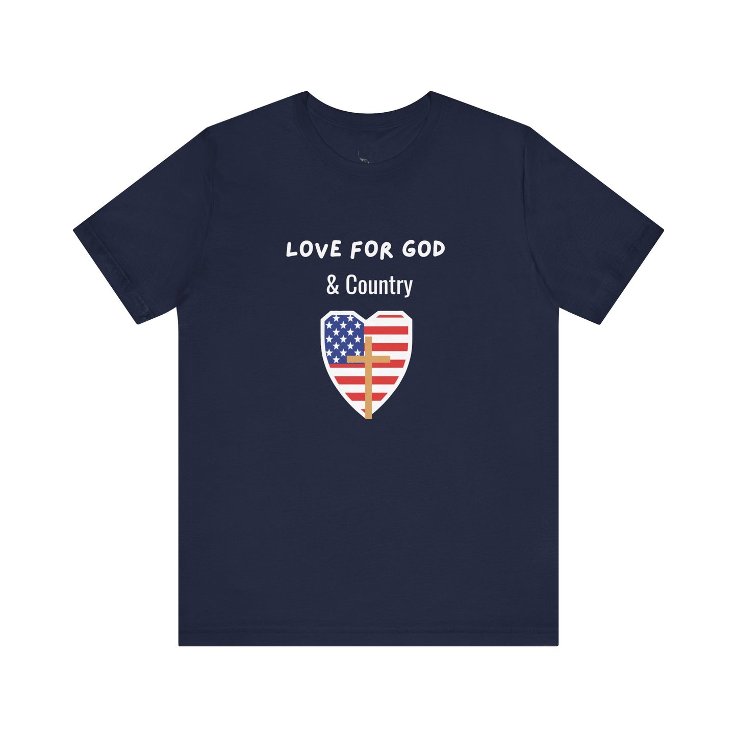 Love for God and Country - Jersey Short Sleeve Tee