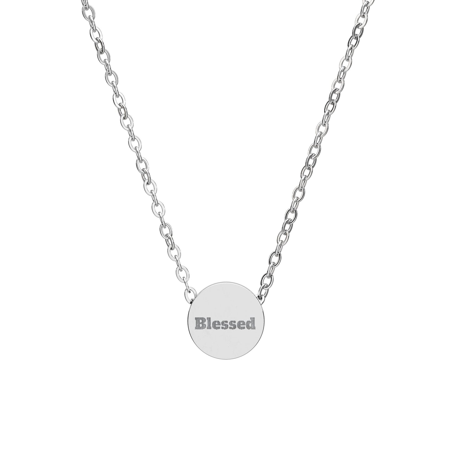 Mini Circle Necklace (Engraving)