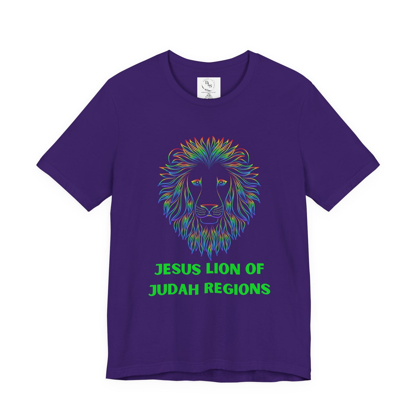 Jesus, the Lion of Judah Reign neon t shirt - Jersey Short Sleeve Tee