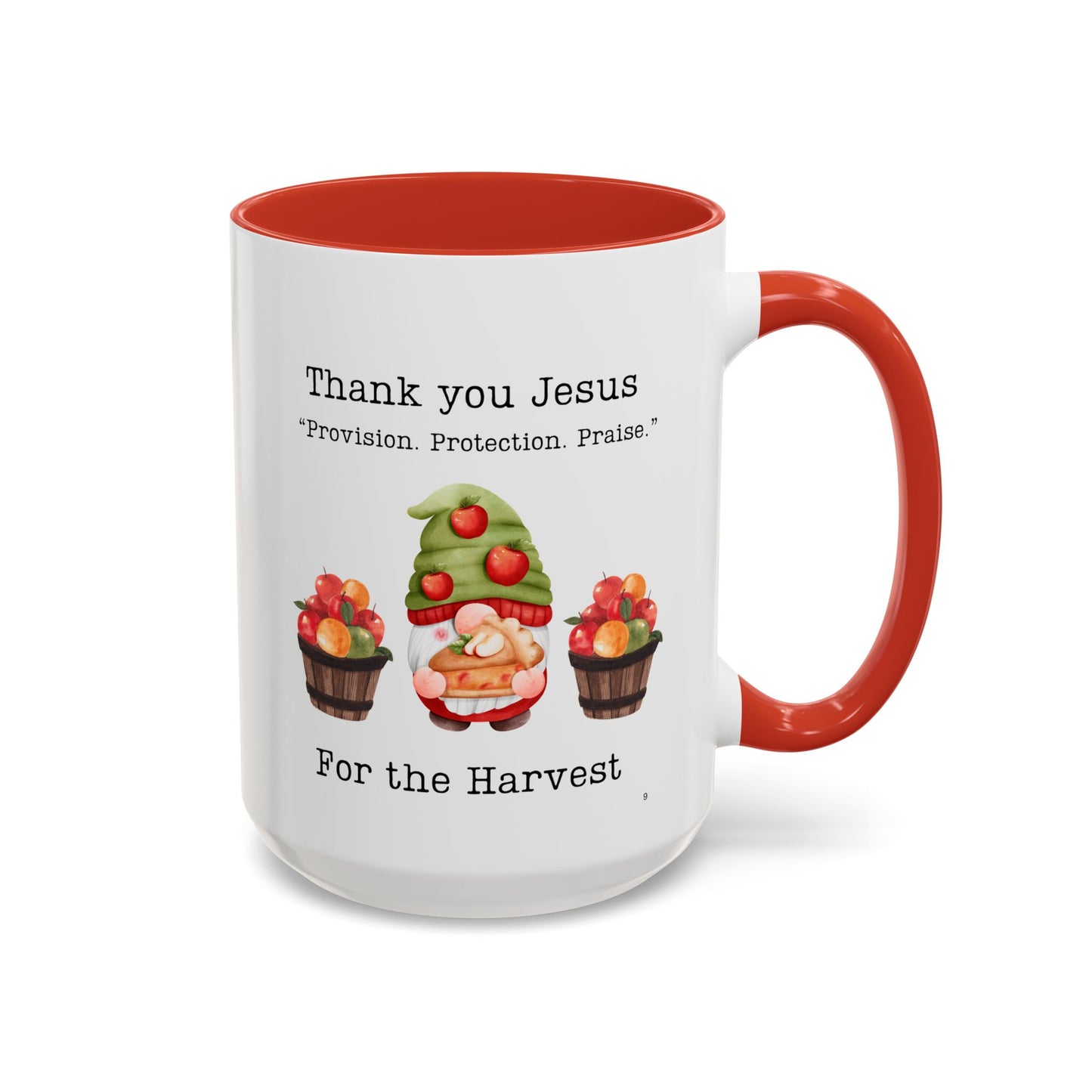 Thank You Jesus Harvest Coffee Mug - Inspirational Gift, Religious Mugs for Thanksgiving, Fall Decor, Kitchen Supplies, Christian Gifts