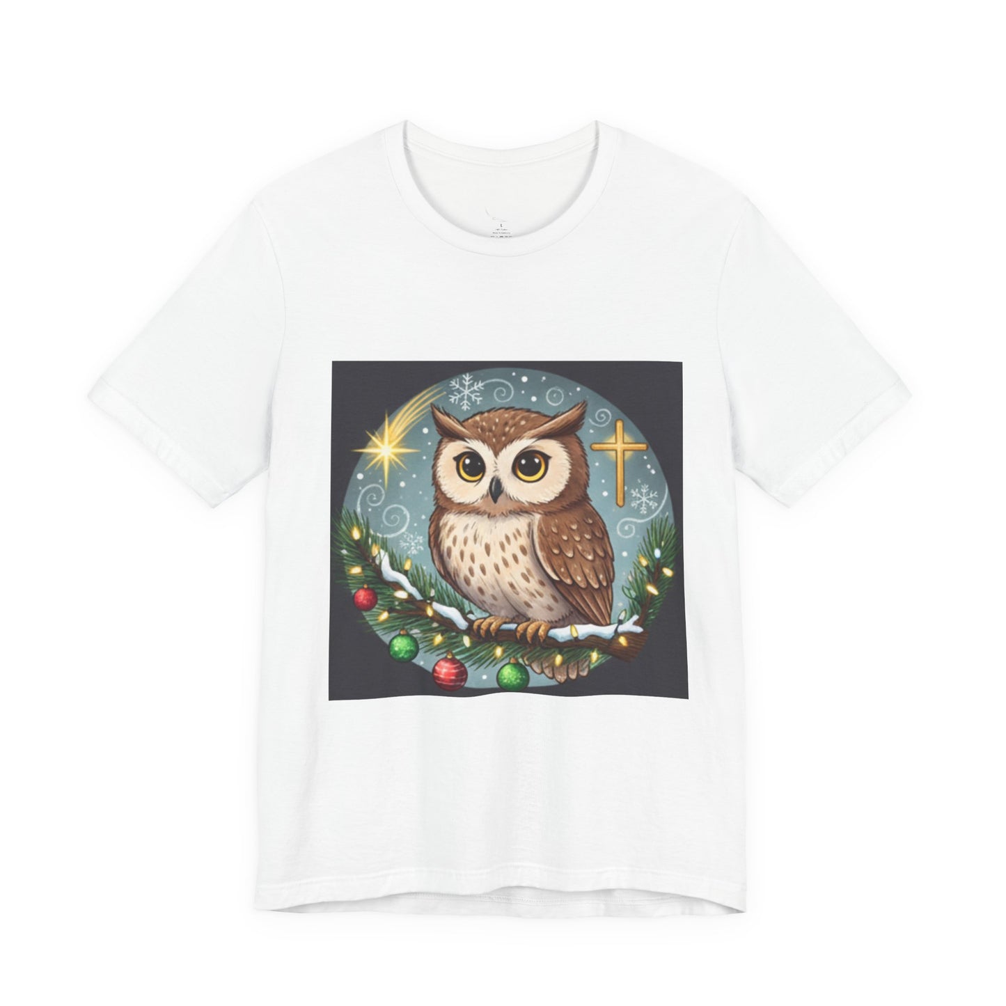 Inspirational Owl Graphic Tee - Psalm 91:4