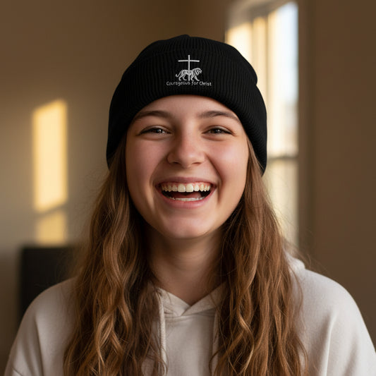 Cozy Embroidered Ribbed Knit Beanie, Warm Winter Hat, Casual Knit Cap, Perfect Gift for Him/Her, Fall Fashion Accessory