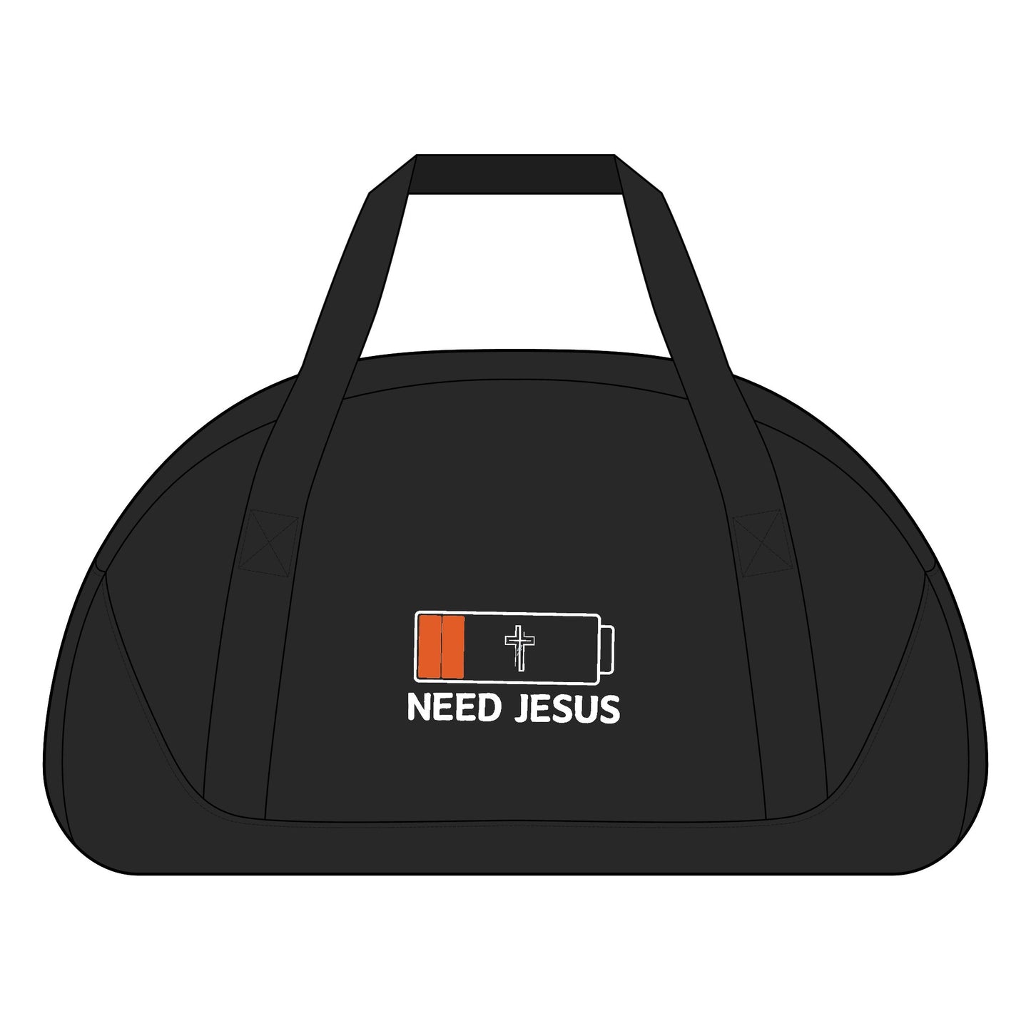 Need Jesus Duffel Bag - Faith-Inspired Gym Tote