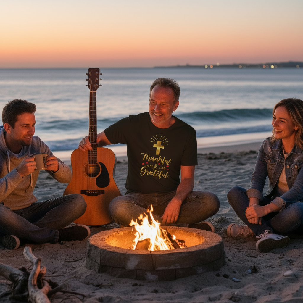 Grateful Thankful Short Sleeve Tee