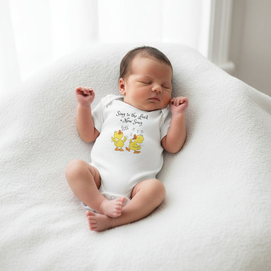 Infant Sing to the Lord a New Song Fine Jersey Bodysuit