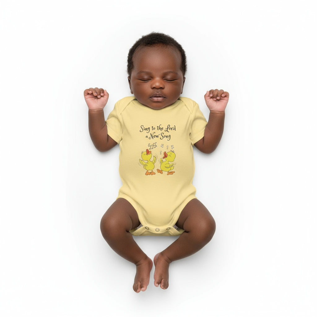 Infant Sing to the Lord a New Song Fine Jersey Bodysuit