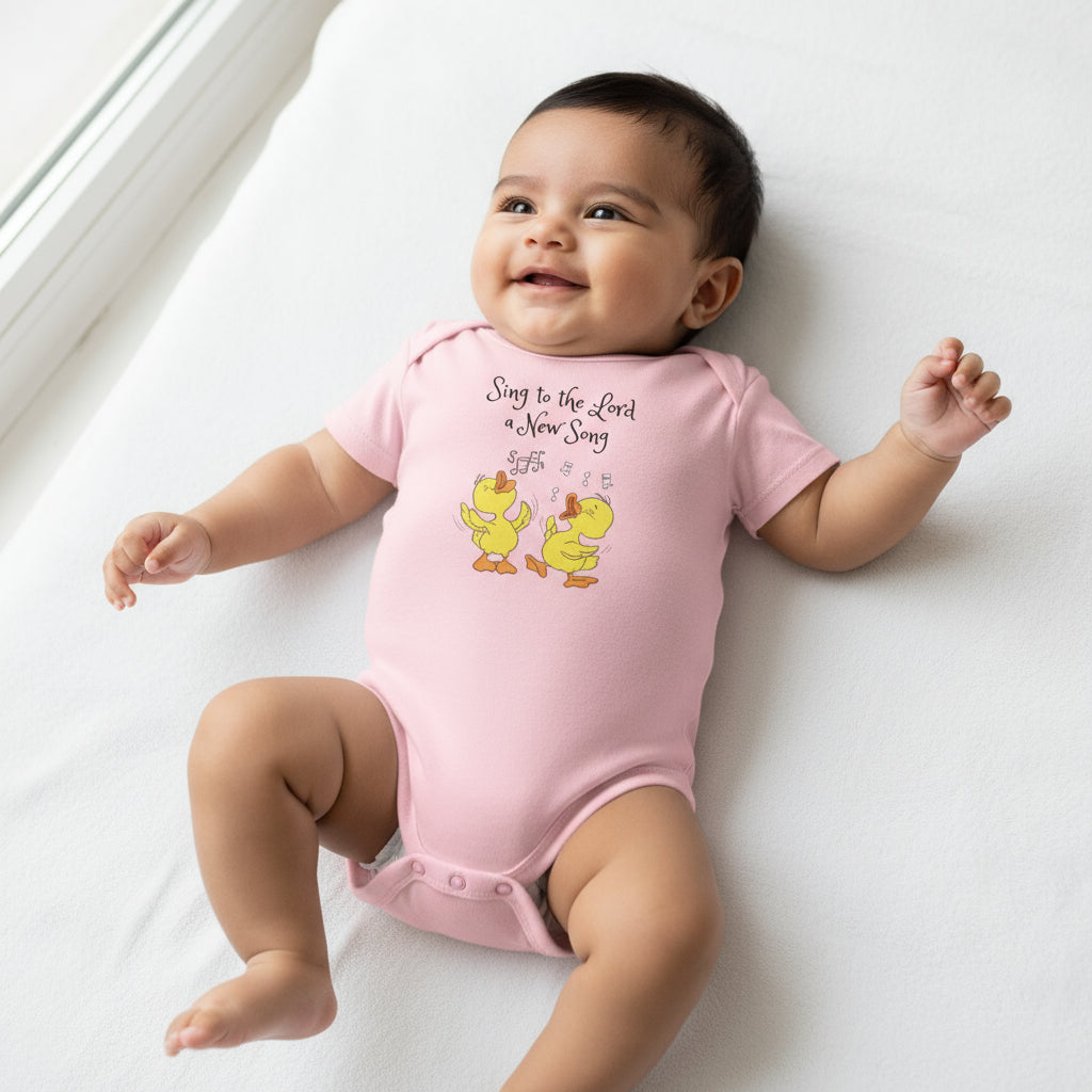 Infant Sing to the Lord a New Song Fine Jersey Bodysuit