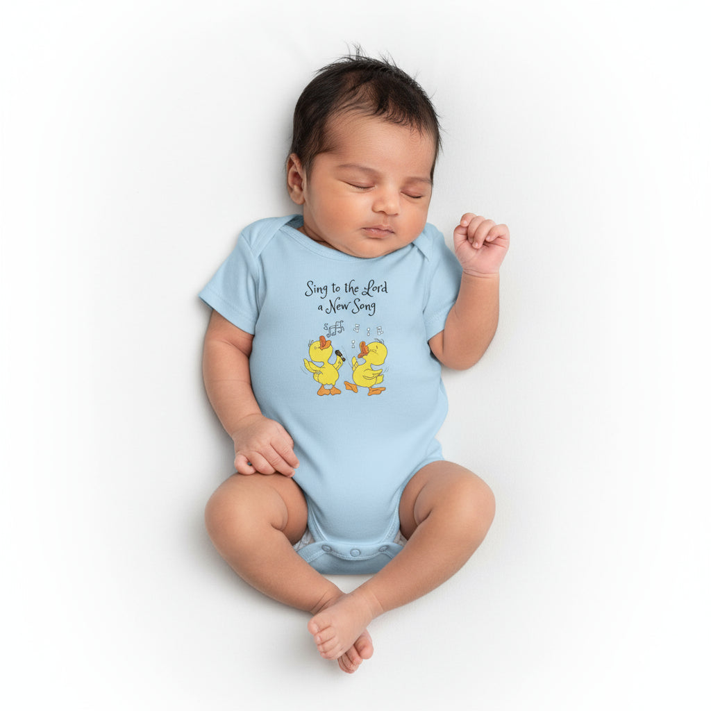 Infant Sing to the Lord a New Song Fine Jersey Bodysuit