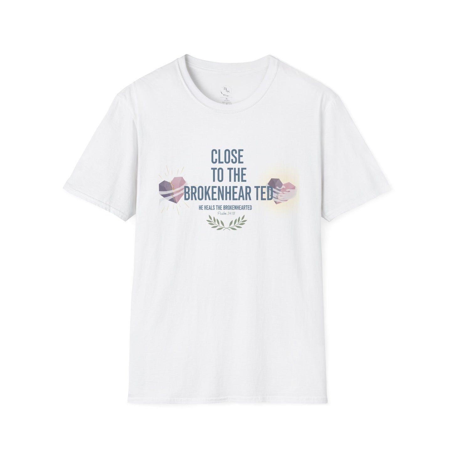 Close to the Brokenhearted T-Shirt — Floral Heart Grief Support Tee