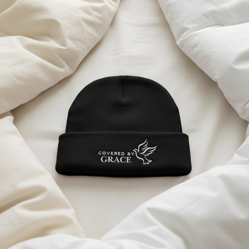 Embroidered Knit Beanie - Stylish Winter Essential