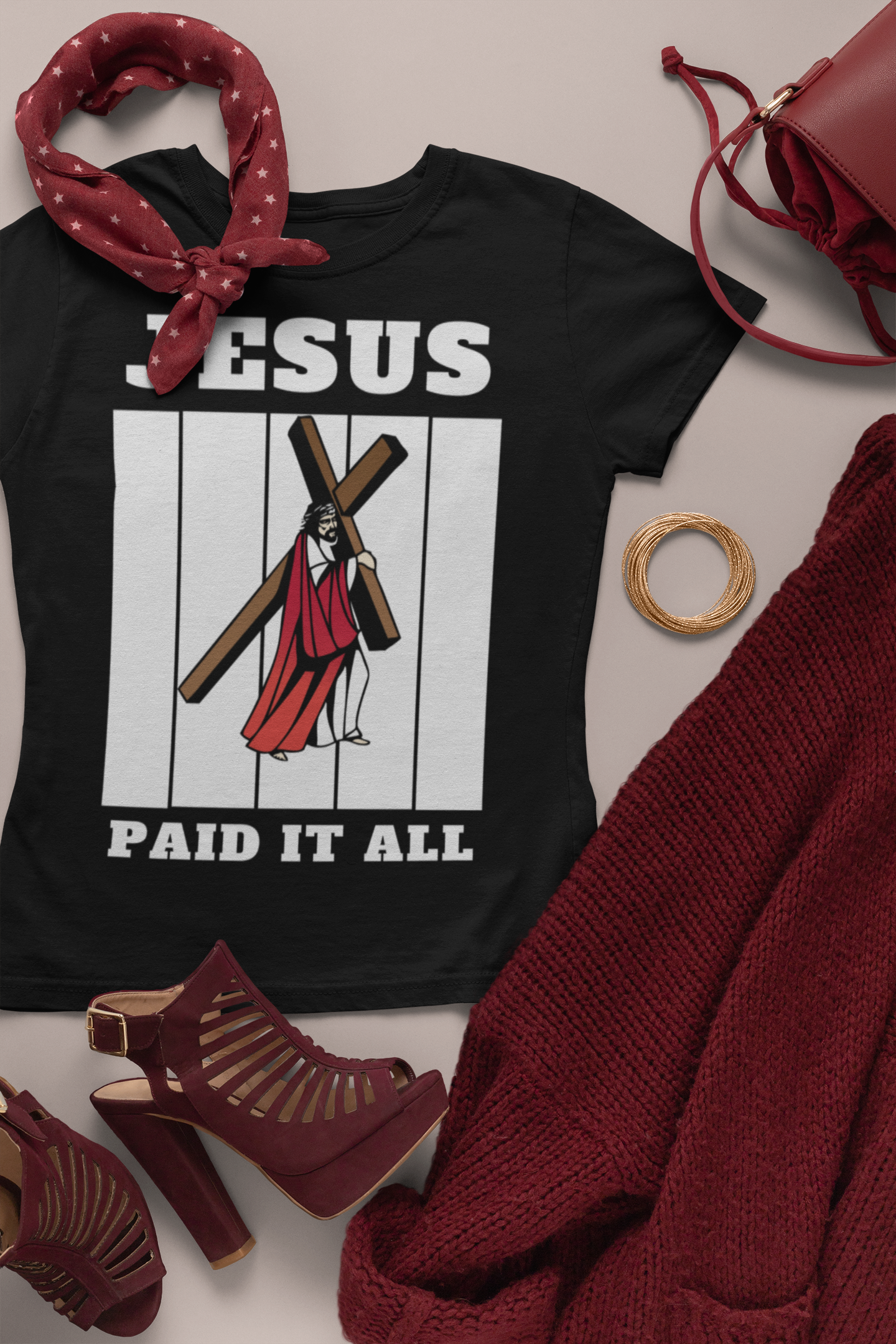 Jesus Paid It All- Faith Inspired – Comfort Tee