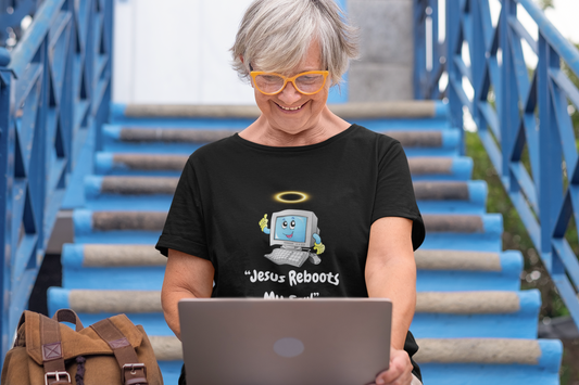 Heavenly Computer Tee, Cute Tech Shirt, Unisex Casual T-Shirt, Gift for Tech Lovers, Computer Humor Tee