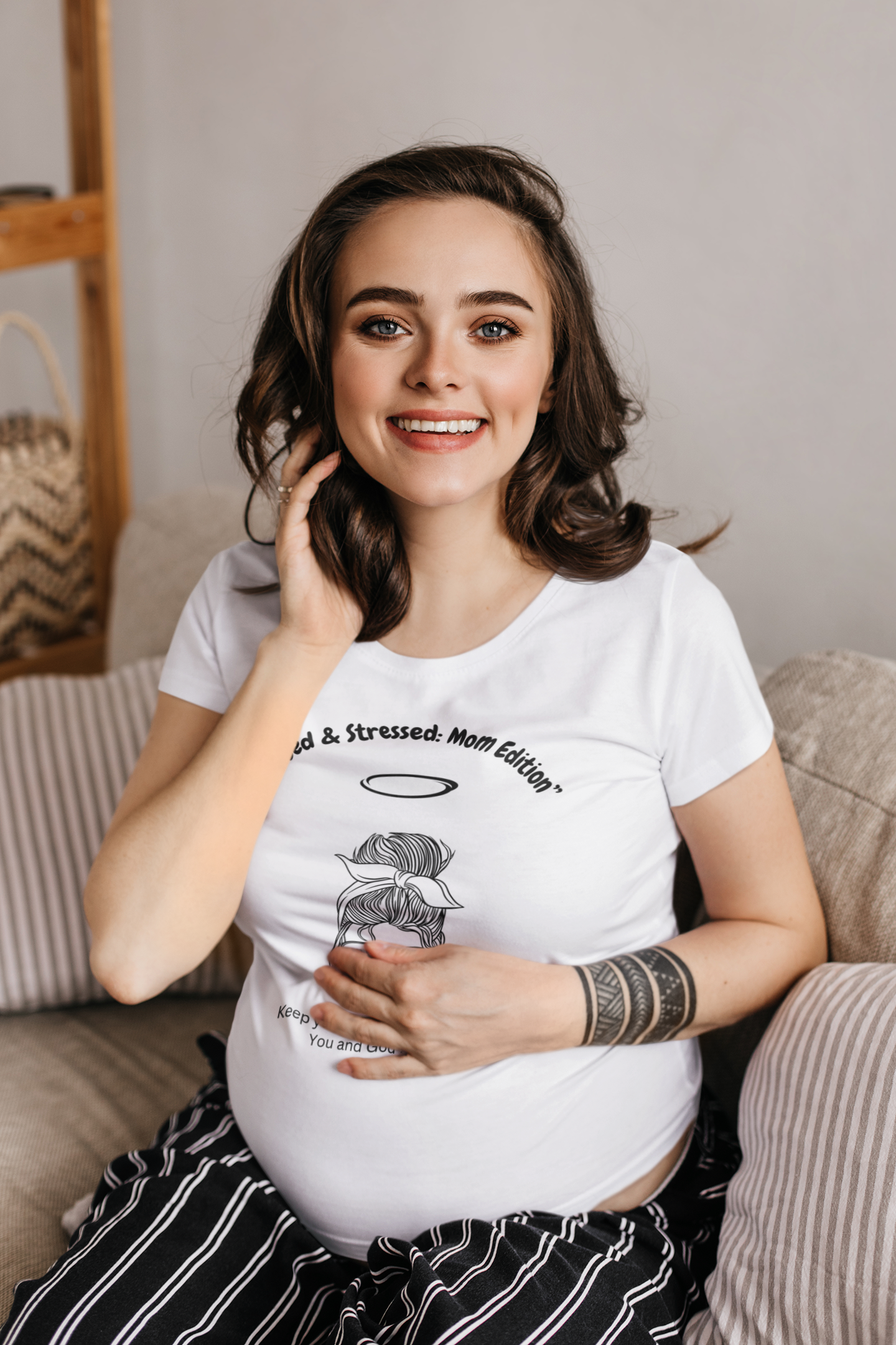 Blessed & Stressed. Mom Edition Encouragement You Can Wear