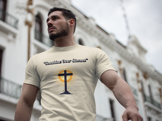 Sunshine Over Storms T-Shirt – Faith-Rooted Comfortwear for Resilience & Grace