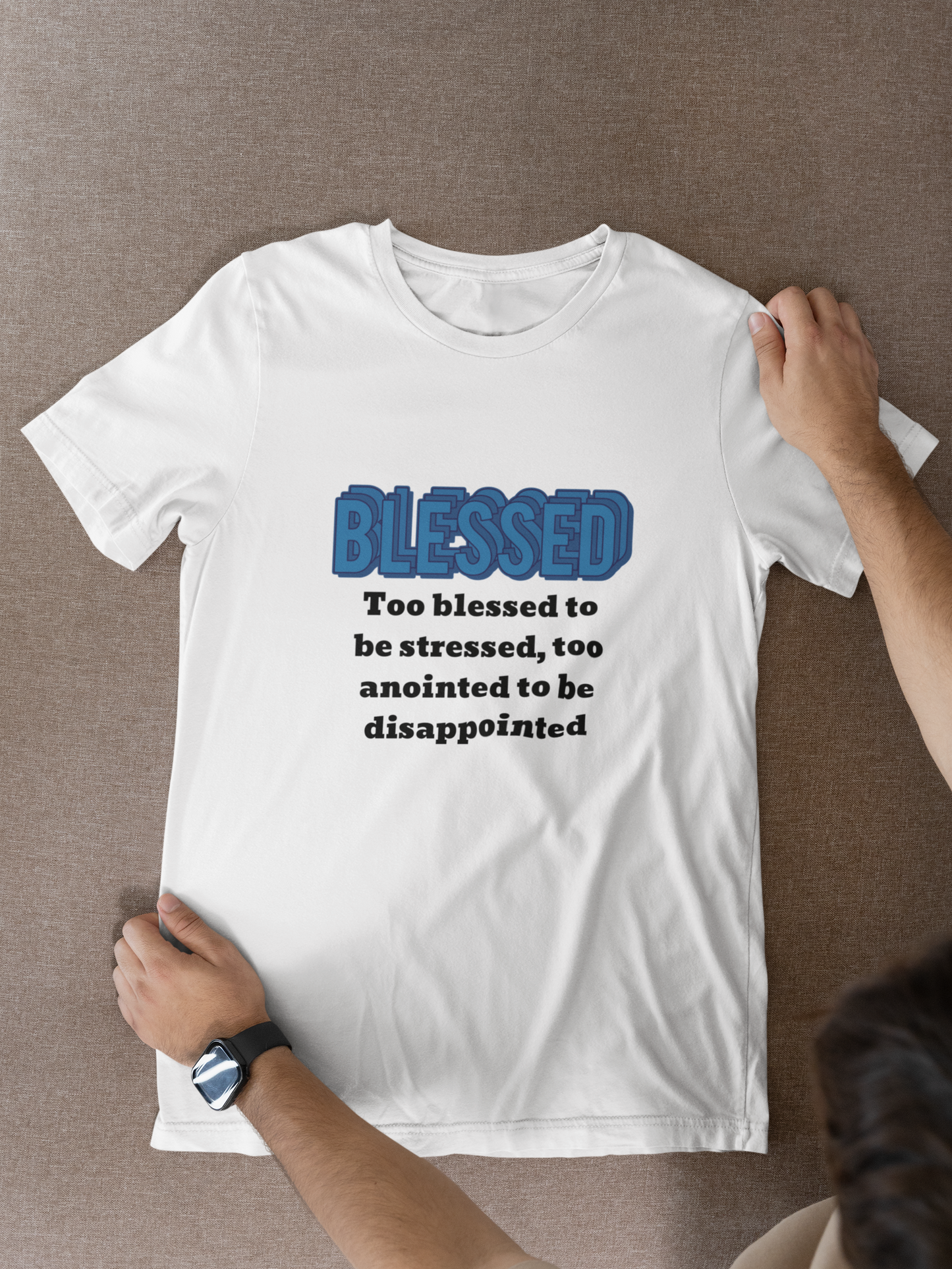 Blessed Unisex Jersey Short Sleeve Tee, Motivational T-Shirt, Positive Affirmation Shirt, Gift for Friends, Stress Relief Apparel