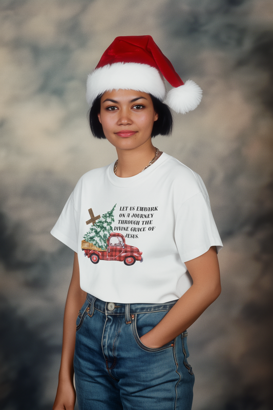 Christmas Journey Tee, Cozy Unisex Christmas Shirt, Holiday Graphic Tee, Family Christmas Apparel, Festive December Top, Winter [...]