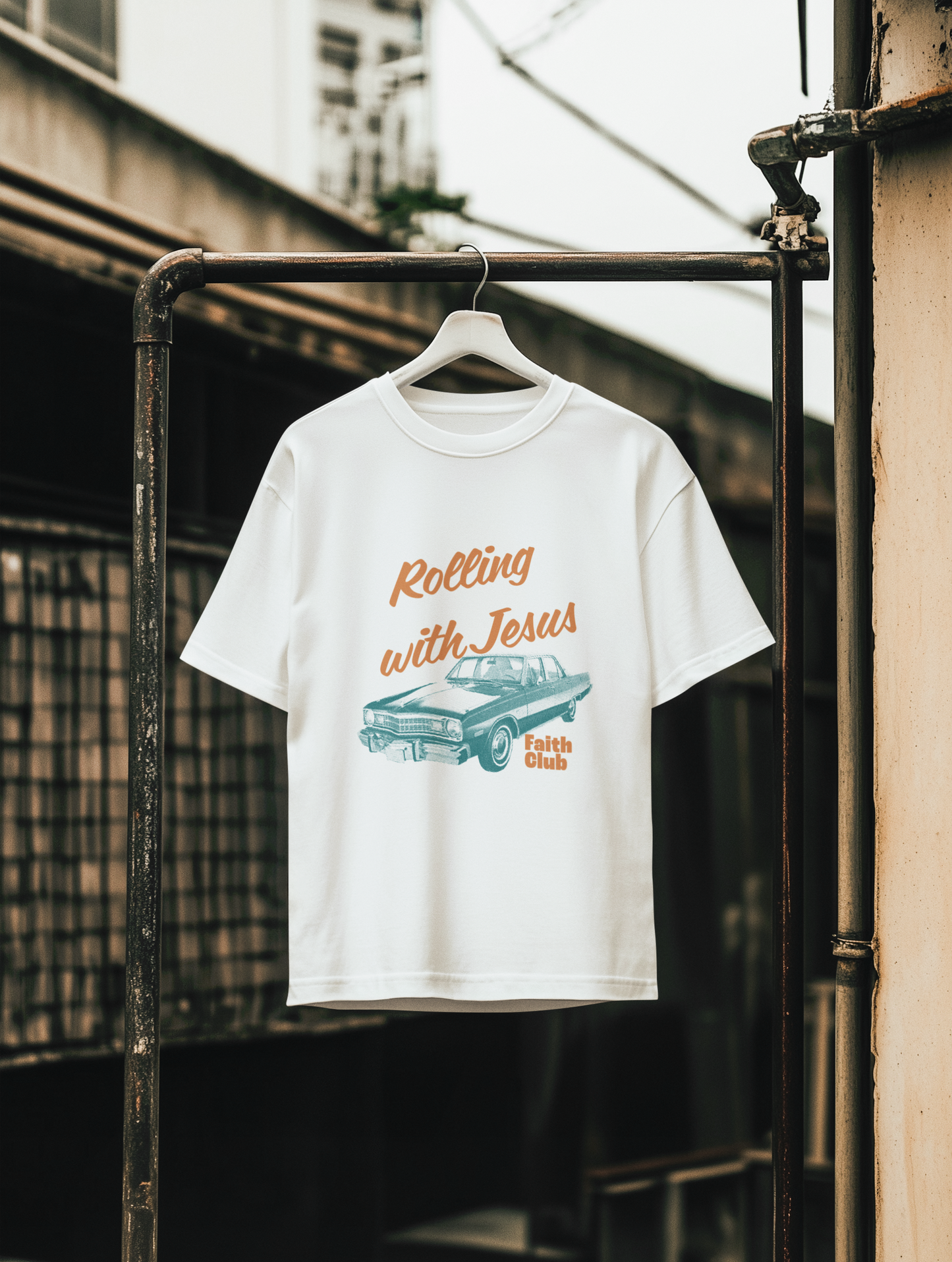 Rolling With Jesus Faith Club vintage car t shirt