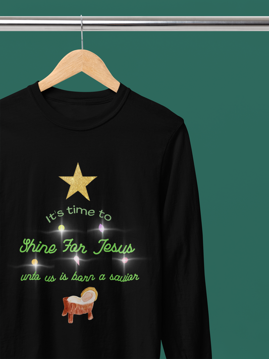 Festive Long Sleeve Tee, Cozy Holiday Shirt, Winter Clothing Gift, Fun Christmas Apparel, Unisex Casual Wear, Perfect for Celebrations