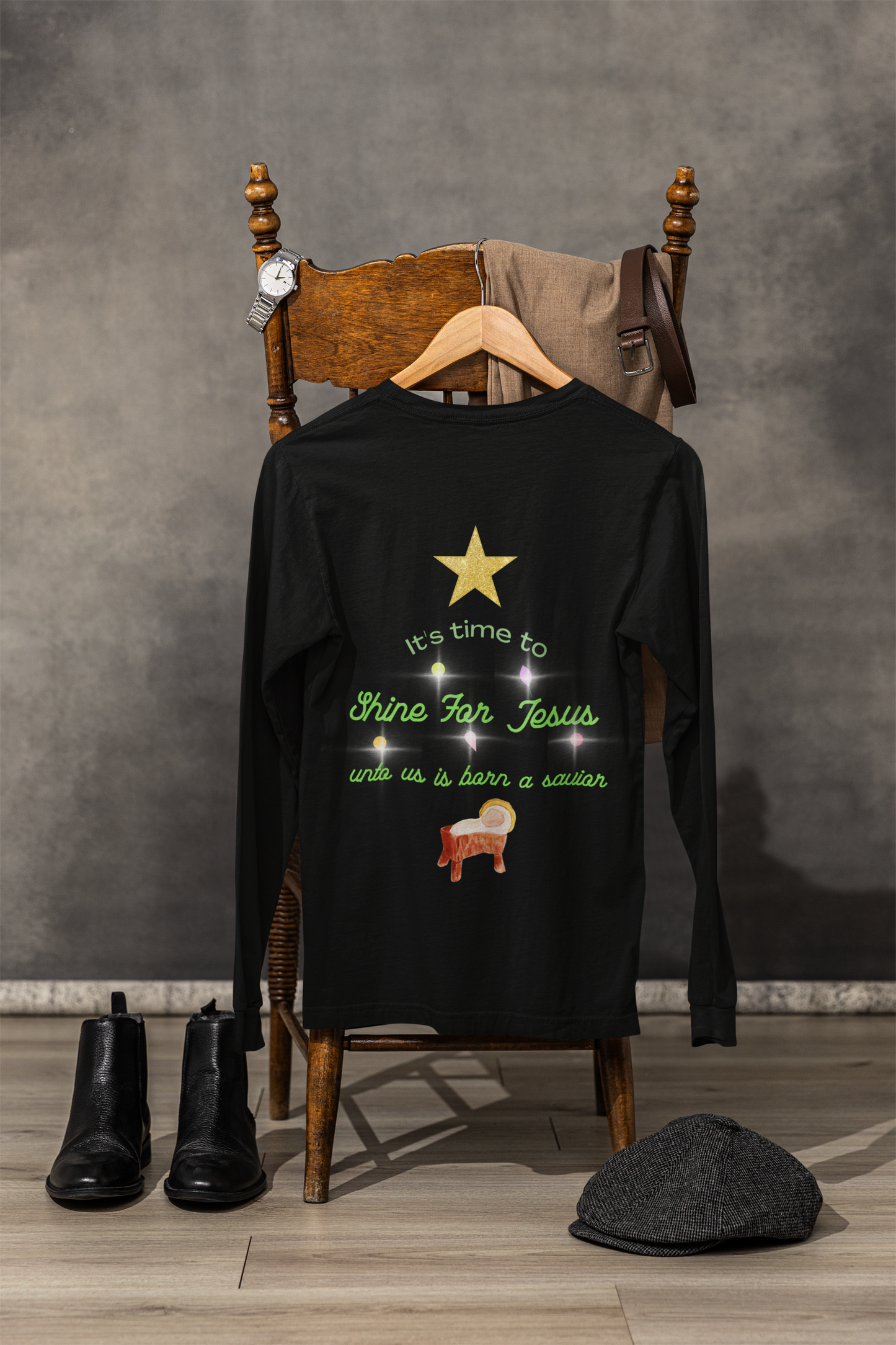 Festive Long Sleeve Tee, Cozy Holiday Shirt, Winter Clothing Gift, Fun Christmas Apparel, Unisex Casual Wear, Perfect for Celebrations