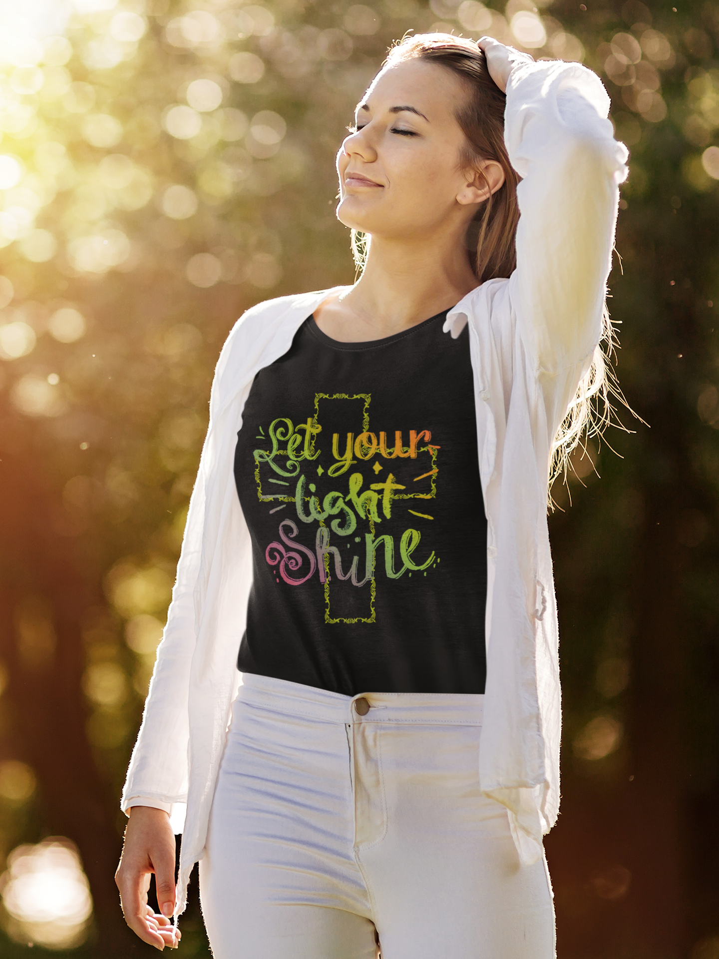 Inspirational Message Unisex Tee – "Let Your Light Shine"