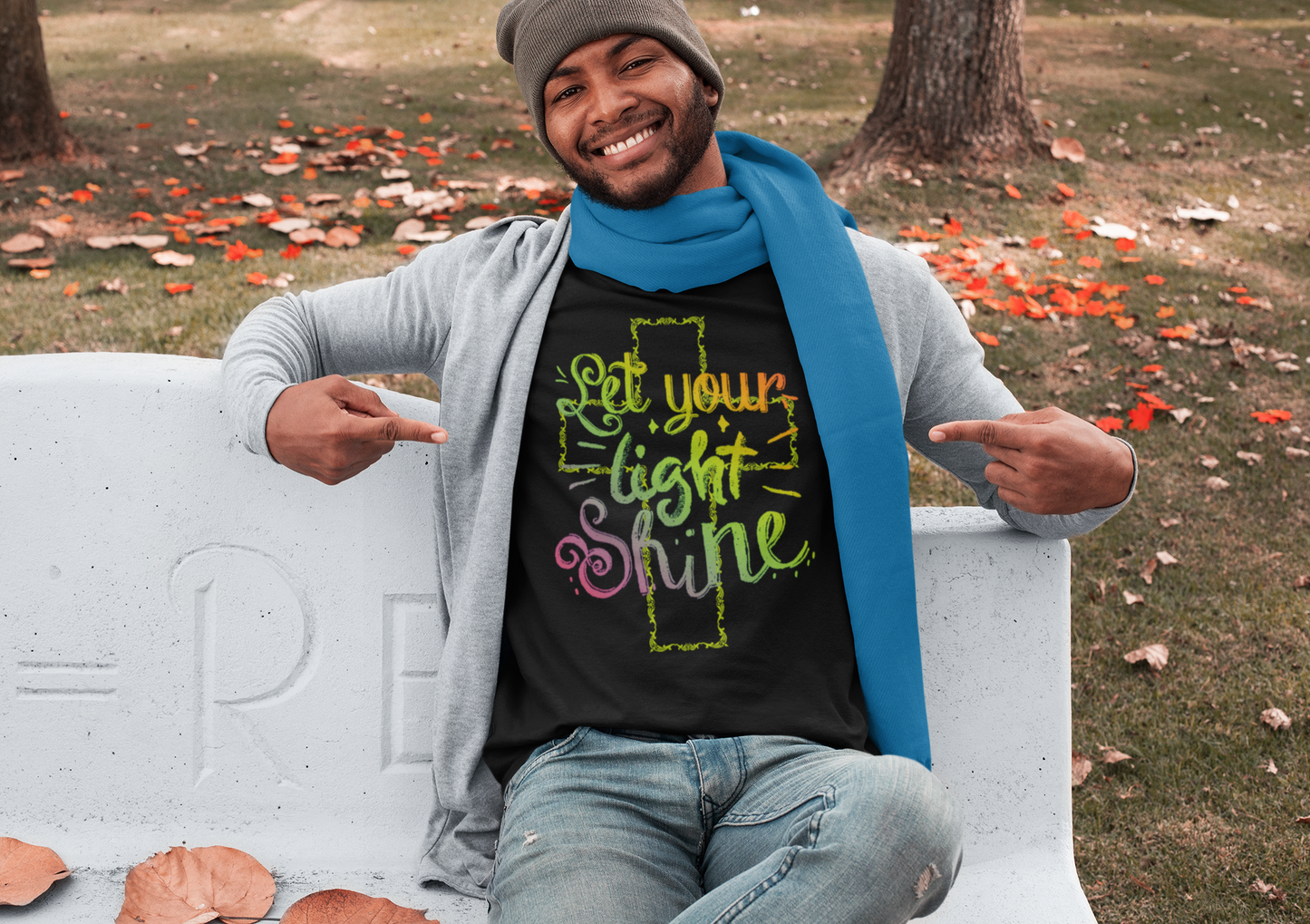 Inspirational Message Unisex Tee – "Let Your Light Shine"