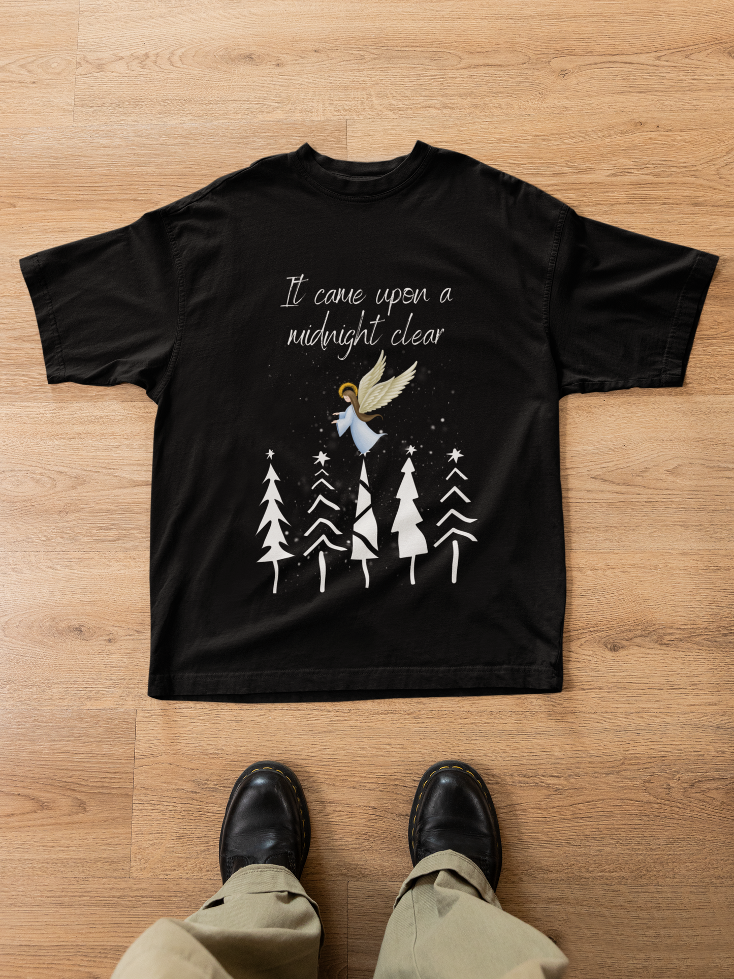 Angel Graphic Unisex Jersey Tee - Inspirational Short Sleeve Shirt