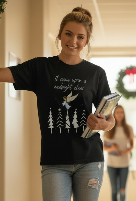 Angel Graphic Unisex Jersey Tee - Inspirational Short Sleeve Shirt